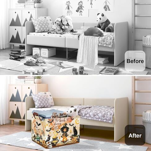 Magic Hat Bat Baby Gift Basket Basket Clappsible Complike Compery Boy For Boy Girl Book Book Shelf Basket Bin for Kid Room ، Owl ، 36L in Saudi Arabia