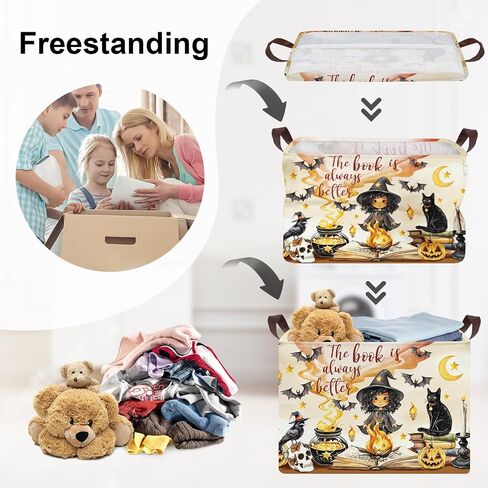 Magic Hat Bat Baby Gift Basket Basket Clappsible Complike Compery Boy For Boy Girl Book Book Shelf Basket Bin for Kid Room ، Owl ، 36L in Saudi Arabia