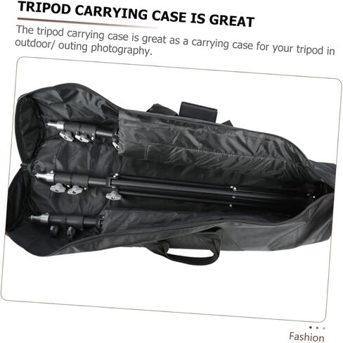 POPETPOP Portable Tripod Carrying Case Bag Handle Heavy Duty Oxford Cloth Storage Pouch for Photography Equipment for Cameras and Accessories Black in Saudi Arabia