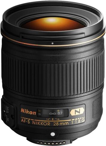 Nikon AF FX NIKKOR 28mm f/1.8G Compact Wide-angle Prime Lens with Auto Focus for Nikon DSLR Cameras (Renewed) in Saudi Arabia