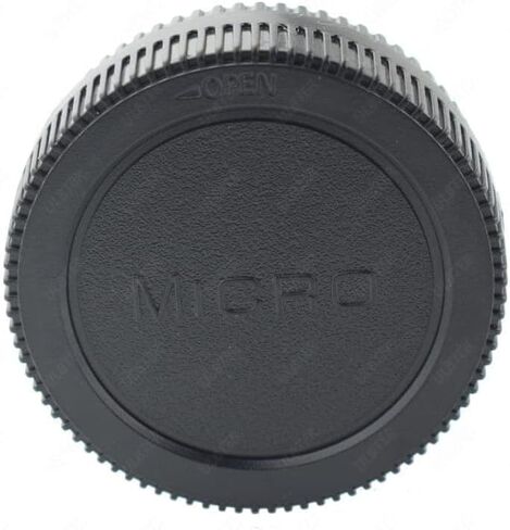 Body Cap & Rear Lens Cap Cover for Olympus E-M10 Mark IV III II E-M1 E-M5, Panasonic Lumix G9 G7 G95 G85 GH6 GH5 GH5S GH4 GH3 GX85 GX9 GX8 GF9 GF10 More Micro Four Thirds Camera and Lens Accessories in Saudi Arabia