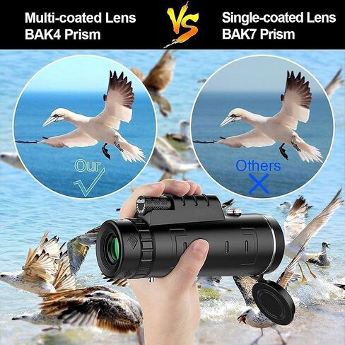 Durable and Clear Prism Dual Focus, 40X60 High Definition with Smartphone Holder Tripod for Bird Watching, Camping, Traveling in Saudi Arabia