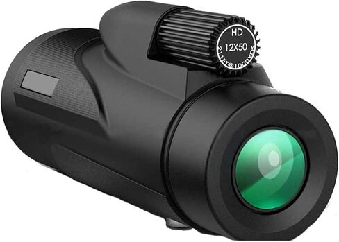 Portable Binoculars High Power 12x50, Compact with 20mm Large View Eyepiece BAK4 Prism Lens Monoculars for Adults Bird Watching Traveling Sightseeing in Saudi Arabia