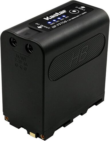 استبدال بطارية KASTAR 1 حزمة لبطارية Sony NP-F970 NP-F970S ، GVM LED480 LED520 LED672 LED 896 APUTURE AMARAN AL-H198 Al-M9 LED CAMERA LIGH in Saudi Arabia