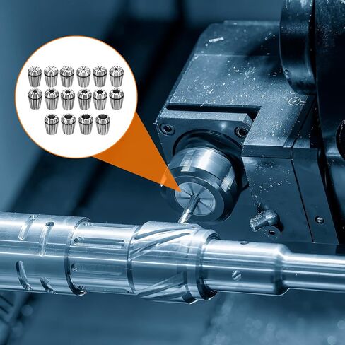 Harfington 15pcs Spring Collet Chuck Er25 2mm-20mm 65mn Veter Steel Collets for CNC Engraving Milling Tool in Kuwait