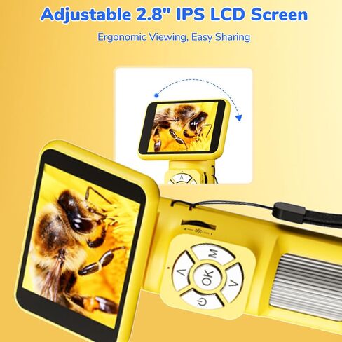 المجهر الرقمي LCD ، المجهر الرقمي باليد 2.8 بوصة IPS شاشة IPS القابلة لإعادة الشحن القابلة لإعادة الشحن مع 8 أضواء LED in Saudi Arabia