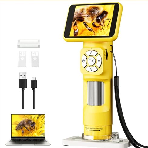 المجهر الرقمي LCD ، المجهر الرقمي باليد 2.8 بوصة IPS شاشة IPS القابلة لإعادة الشحن القابلة لإعادة الشحن مع 8 أضواء LED in Saudi Arabia