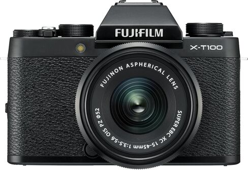 الكاميرا الرقمية FUJIFILM X-T100 بدون مرآة مع عدسة عدسة OIS PZ-Black in Kuwait