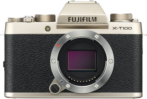 Fujifilm X-T100 Mirrorless Digital Camera w/XC15-45mmF3.5-5.6 OIS PZ Lens - Black in Saudi Arabia