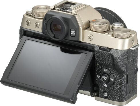 Fujifilm X-T100 Mirrorless Digital Camera w/XC15-45mmF3.5-5.6 OIS PZ Lens - Black in Saudi Arabia