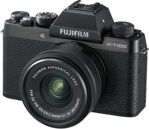 الكاميرا الرقمية FUJIFILM X-T100 بدون مرآة مع عدسة عدسة OIS PZ-Black in Kuwait