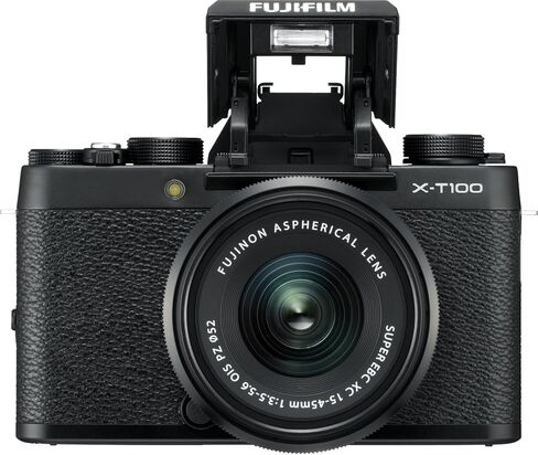 الكاميرا الرقمية FUJIFILM X-T100 بدون مرآة مع عدسة عدسة OIS PZ-Black in Kuwait