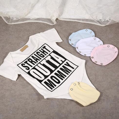 Topincn 5pcs Baby Jumpsuit Extender Oneie Extensions Cotton Material Yellow Baby Boys Kids Super Utility Diaper Phembuit Partner Lighten Extend in Saudi Arabia