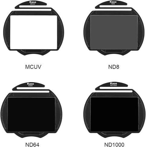 Kase 4 in 1 Clip-In CMOS Kit (MCUV/ND8/ND64/ND1000) ، مرشحات حماية الكثافة المحايدة ND و UV لـ Canon RF Mount EOS R3 R5 R5II R5C R6 R6II R7 R1 in Kuwait