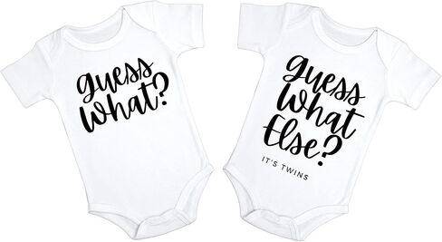 Guess What Twin Babies Pregnancy Announcement (Set of 2) in Kuwait