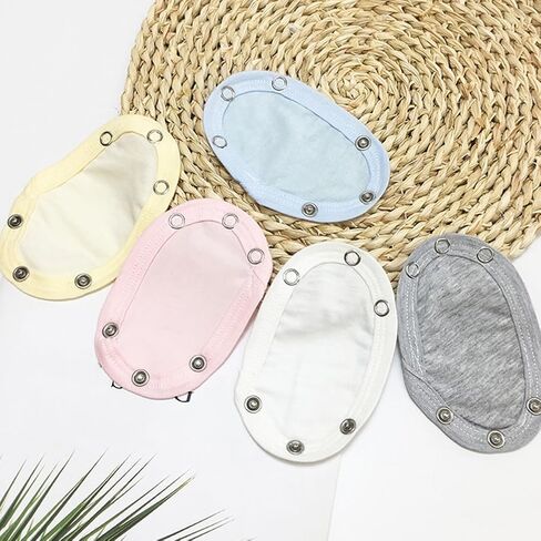 10Pcs Baby Bodysuit Extender Romper Crotch Extenter Bodysuit Jumpsuit Diaper Romper Lengthen Extend Film Onesie Extend Push Button in Saudi Arabia