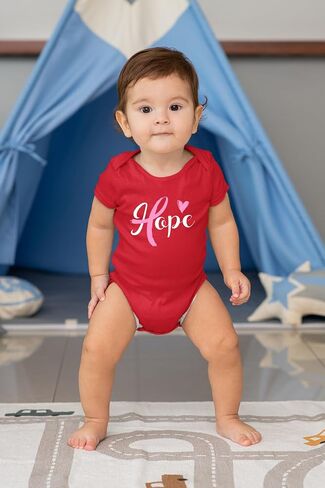 Go All Out Hope Breast Cancer Ribbon Awareness Infant Creeper in Saudi Arabia