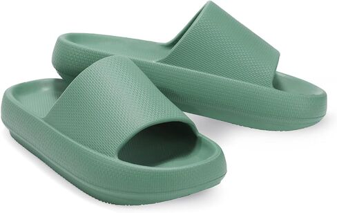 Cloud Slides for Women Pillow Sandals Extremely Soft Indoor and Outdoor Comfy Cloud Slippers Ultra Cushioned Thick Sole in Saudi Arabia
