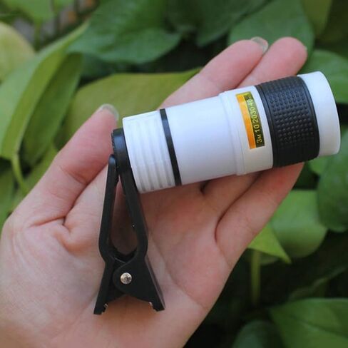 , 8X18 Pocket Monoculars,Mini Portable Monoculars Optics,Fully Multi Optical Lens,12x Magnification Zoom Lens with Phone Adapter for Travel Bird Watching,Black in Saudi Arabia