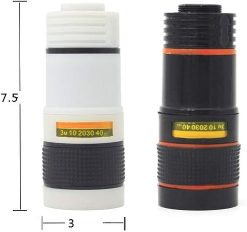, 8X18 Pocket Monoculars,Mini Portable Monoculars Optics,Fully Multi Optical Lens,12x Magnification Zoom Lens with Phone Adapter for Travel Bird Watching,Black in Saudi Arabia