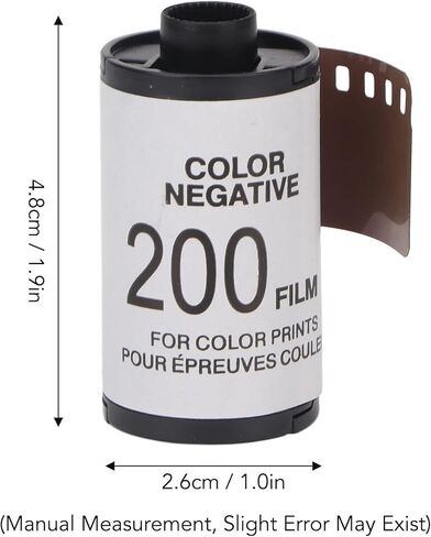 Camera Color Film 35mm ISO200 High Definition Wide Exposure High Contrast 135 Color Film for Photography Portrait and Motion s 8 Sheets Plastic in Saudi Arabia