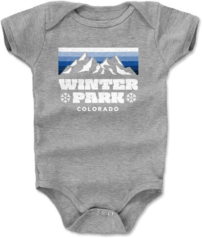 500 LEVEL Winter Park Baby Infant One Piece Bodysuit (3-24 Months) - Winter Park Colorado Retro in Saudi Arabia