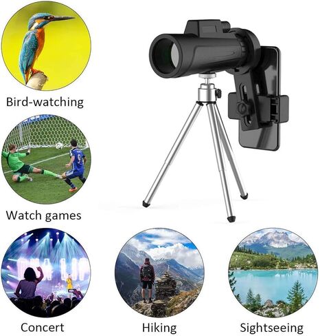 Monoculars Telescope High Power 12X50 High Definition High Power Monocular, Waterproof and Shockproof Monocular for Adults Kids Bird Watching Traveling Wildlife Binoculars in Saudi Arabia