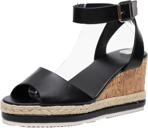 XWCG Women Platform Sandals Wedge Sandal Summer Open Tee Fashion Retro Retro Non-Slip Comfy Ladies Platfor in Kuwait