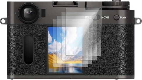 واقي شاشة من 4 عبوات لـ Fujifilm x Half- 9h صلابة الزجاج المقسّر من أجل الكاميرا الرقمية Half Fujifilm x ، ومكافحة الخسارة ، وخالية من الفقاعات ، و Clarity HD in Kuwait