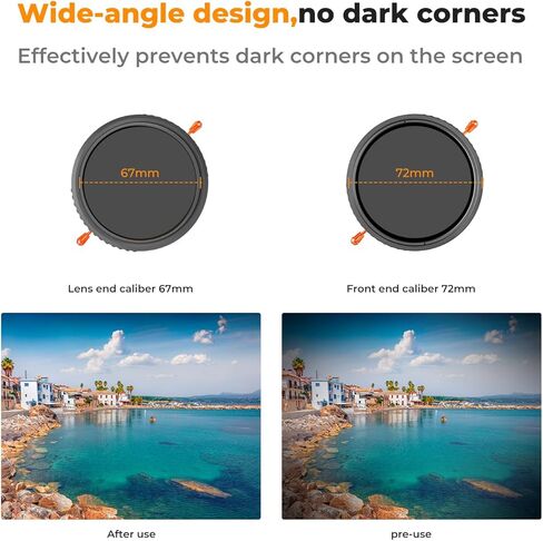 K&F Concept 37mm Variable ND2-32 (1-5 Stops) & Circular Polarizing Lens Filter in 1 Adjustable Neutral Density Polarizer Filter with 18 Multi-Layer Coatings for Camera Lens (K-Series) in Saudi Arabia