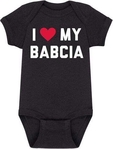 Instant Message - I Love My Babcia - Infant Baby One Piece in Saudi Arabia