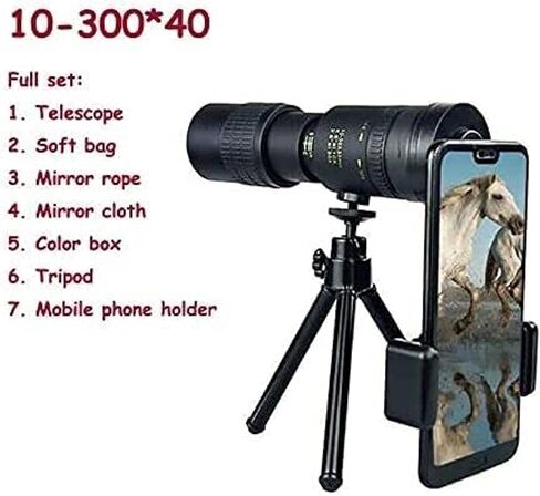 Telescope - 4K 10-300x40mm PRISM PRISM MONOCULAL SMART SMARTLER - FOG FOG- in Saudi Arabia