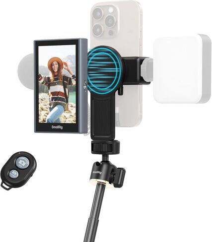 الحزمة: SmallRig 1/4 "Mini Ball Head Adaw Mount Mount Adapter 3577+SmallRig Phone VLOG Selfie Selver in Saudi Arabia
