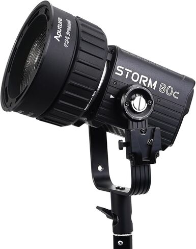 Aputure 80C RGB LED ضوء الفيديو ، حزمة مع CF4 Fresnel ، ومثبطة مصدر نقطة الألوان الكاملة ، 20185 لوكس @1M ، 1800K-20،000K ، مزج الصمام الثنائي المتقدم ، IP65 عازلة الطقس in Kuwait