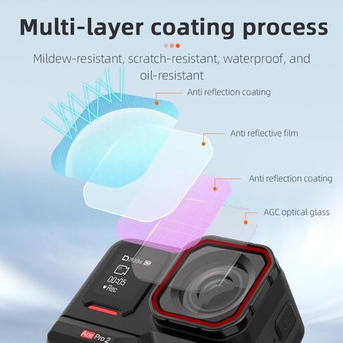 مرشح العدسات لـ Insta360 Ace Pro 2 ، الزجاج البصري للعدسات الإضافية ، الإرسال العالي ، الطلاء متعدد الطبقات ، مقاوم للماء ، مضاد للخلع ، مقاوم للغبار ، مقاوم للزيت (CPL+ND8/16/32) in Saudi Arabia