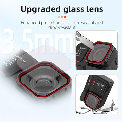مرشح العدسات لـ Insta360 Ace Pro 2 ، الزجاج البصري للعدسات الإضافية ، الإرسال العالي ، الطلاء متعدد الطبقات ، مقاوم للماء ، مضاد للخلع ، مقاوم للغبار ، مقاوم للزيت (CPL+ND8/16/32) in Saudi Arabia