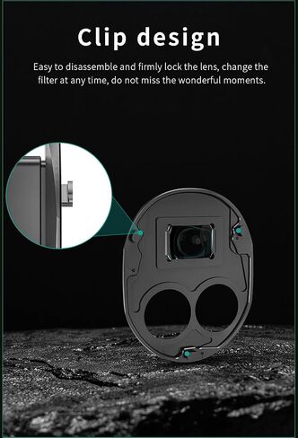 Wide-Angle Lens/Filter Compatible with DJI Mavic 4 Pro(110° Wide-Angle Shooting Range) Snap-fit Design/Quick Installation in Saudi Arabia