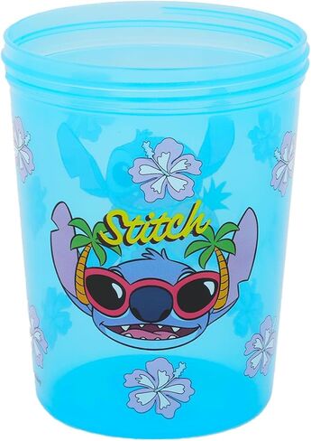 Stitch Sippy Cup Set - Lilo & Stitch 13oz كوب شرب حزمة مع 2 زجاجات خالية من BPA مع غطاء وقش وملصقات | إمدادات مدرسة ديزني للأطفال الصغار in Kuwait