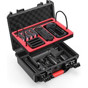 Carrying Case for Insta360 X4, Waterproof Protective Hard Travel Case Organizer for Insta 360 X4 Accessories, Dual Layer, Shockproof, Large Capacity, for Charging Hub, Bullet Time, Metal Cage in Kuwait