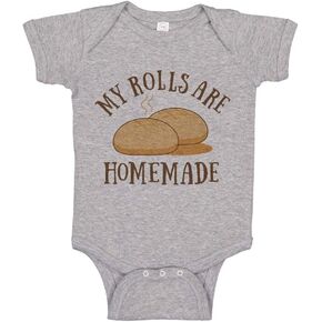 TATY Kids My Rolls Are Homemade Baby Infant Bodysuit in Kuwait
