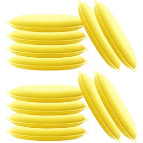 Car Wax Applicator Pads, 3.93 Inch Soft Buffing & Detailing Foam Pads, Round Sponge Fine Polishing Pad, Auto Cleaning Tool for Applying Waxes, Polishes & Dressings (6PCS) in Kuwait