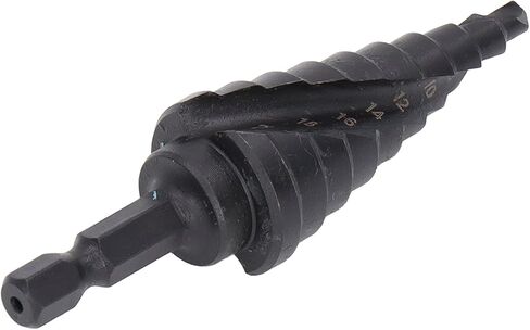 Step Stev Drill Bit HSS SPORAL GROOVE PAGODA HOLE REAMER HEX SHANK TOOL in Saudi Arabia