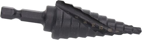 Step Stev Drill Bit HSS SPORAL GROOVE PAGODA HOLE REAMER HEX SHANK TOOL in Saudi Arabia