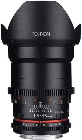 Rokinon cine DS DS35M-C 35mm T1.5 كما لو أن UMC Full Frame Cine Lens لـ Canon EF (متجدد) in Saudi Arabia
