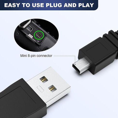 i-usb7 الكاميرا الكابل USB Cable Cable نقل سلك متوافق مع Pentax Optio Cameras K100D ، K200D ، E30 ، E40 ، E50 ، E60 ، E75 ، E80 ، L20 ، L50 ، MX ، P70 ، P80 ، S ، S4 ، S40 ، T20 ، in Kuwait