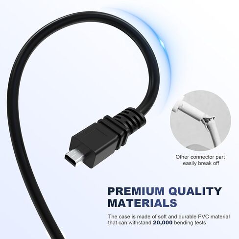 i-usb7 الكاميرا الكابل USB Cable Cable نقل سلك متوافق مع Pentax Optio Cameras K100D ، K200D ، E30 ، E40 ، E50 ، E60 ، E75 ، E80 ، L20 ، L50 ، MX ، P70 ، P80 ، S ، S4 ، S40 ، T20 ، in Kuwait