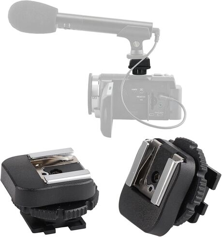 Yunir Black ABS -3 Hot Shoe Adapter, Flash Mount Adapters for Camcorder Camera Accessory, Lightweight and Durable, Flashlight Connection, Small Size in Saudi Arabia