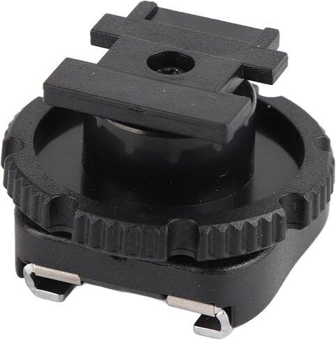 Yunir Black ABS -3 Hot Shoe Adapter, Flash Mount Adapters for Camcorder Camera Accessory, Lightweight and Durable, Flashlight Connection, Small Size in Saudi Arabia