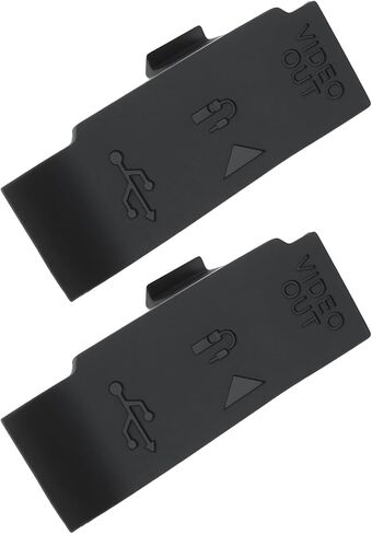 2Pcs Camera MIC Rubber Cover Cap Replacement Protective Lid Compatible with Canon EOS 450D in Saudi Arabia