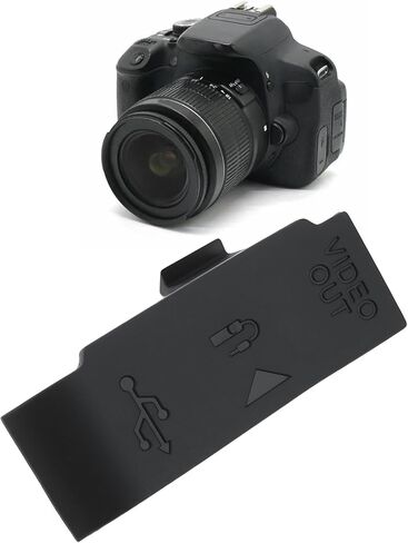 2Pcs Camera MIC Rubber Cover Cap Replacement Protective Lid Compatible with Canon EOS 450D in Saudi Arabia
